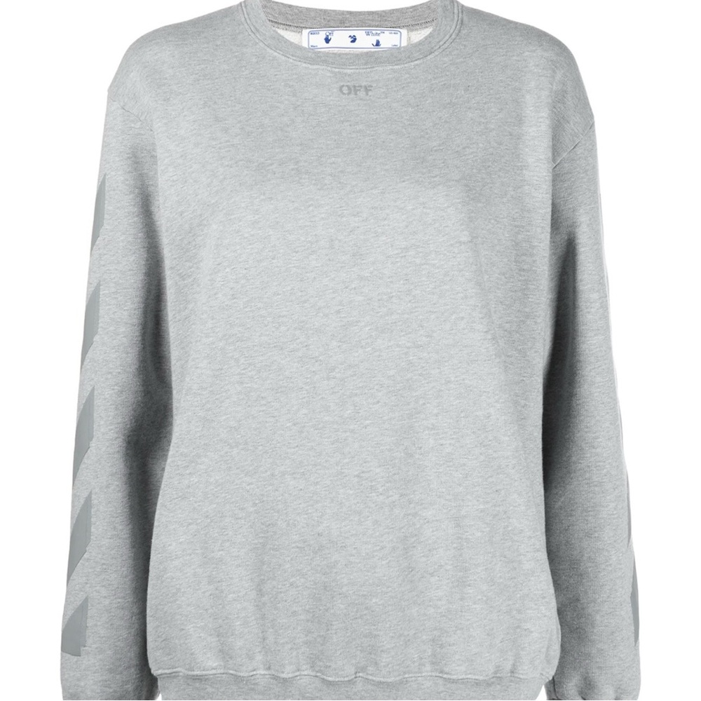 OFF WHITE -Gray Crewneck Sweatshirt nwt